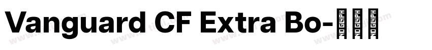 Vanguard CF Extra Bo字体转换